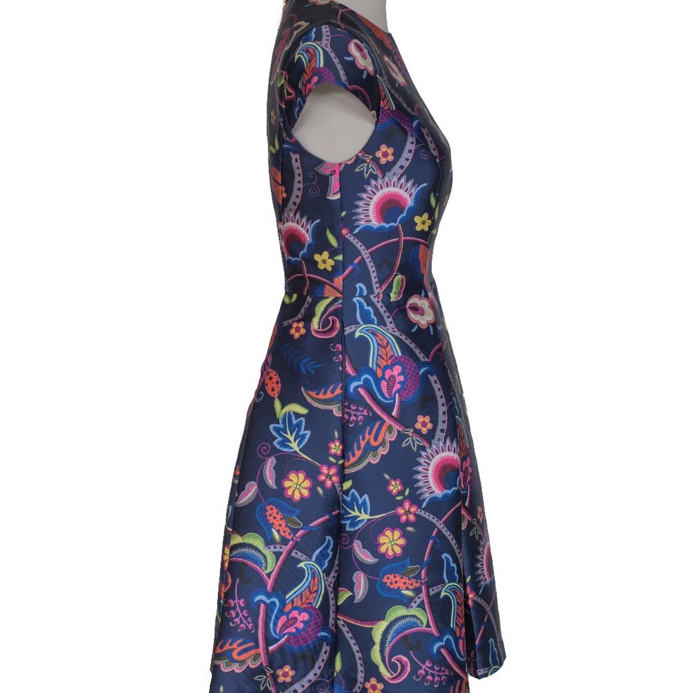 Ted Baker Fluxam Folk Foliage Skater Dress - Picture 4 of 5